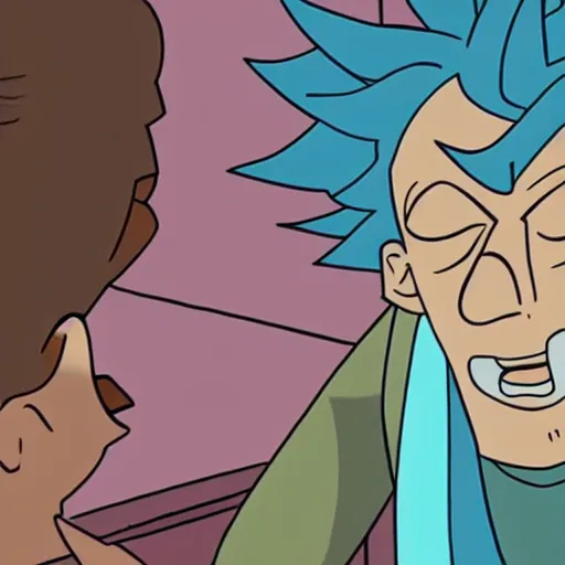 Image similar to Rick Sanchez telling someone called Chris he\'s an idiot