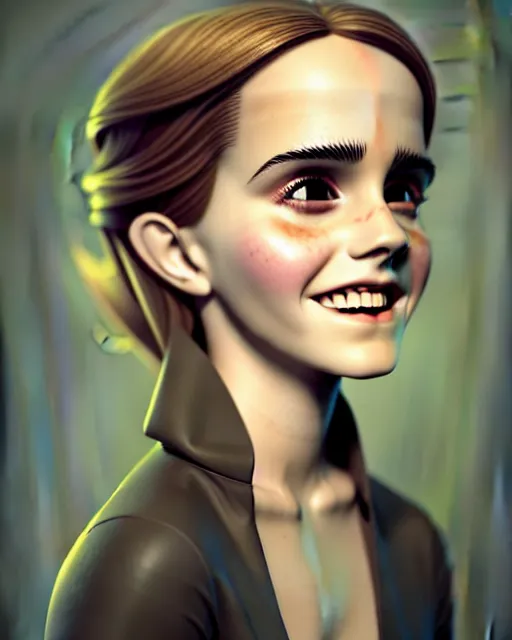 Prompt: beautiful full body Emma Watson smiling illustration by lois van baarle and loish and ross tran and rossdraws and sam yang and samdoesarts and artgerm and Cecil Beaton, Lee Miller, Irving Penn, David Bailey, 3D unreal 5, DAZ, hyperrealistic, octane render, cgsociety, Photolab, Lightroom, 4K, Dolby Vision, Photography Award