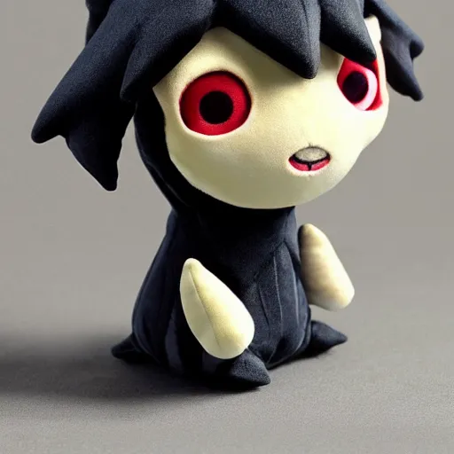 Image similar to cute fumo plush of the lonely creature from the depth of the seas, abyss dweller, chibi, vray