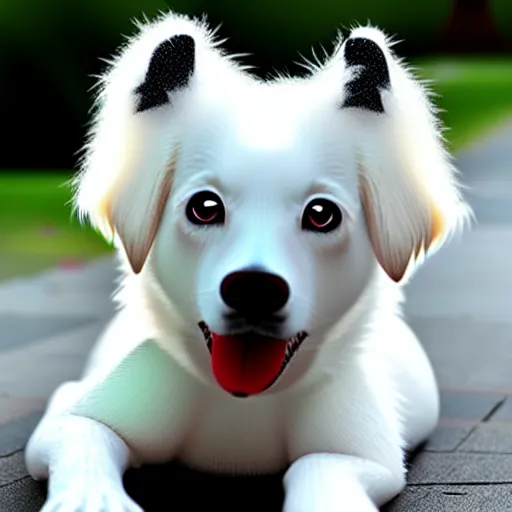 Image similar to Kawaii anime cute dog