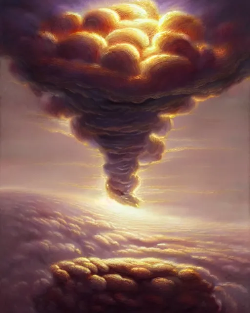 Prompt: a hyper - detailed 3 d render like a oil painting of venusian cloud farming, surrealism!!!!! surreal concept art, lifelike, photorealistic, digital painting, aesthetic, smooth, sharp focus, artstation hd, by greg rutkowski, bruce pennington, valentina remenar and asher duran,