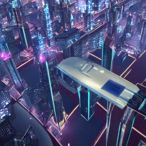 Image similar to a futuristic city in the air