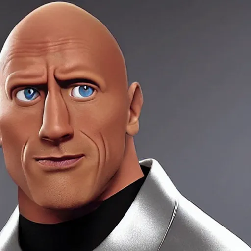 Image similar to Syndrome from the Incredibles, played by Dwayne Johnson Dwayne Johnson Dwayne Johnson