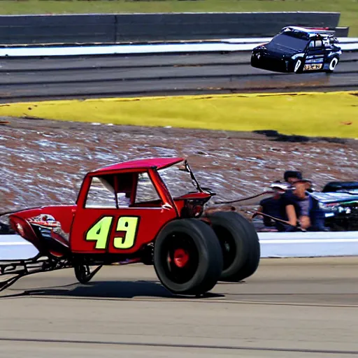 Amish Buggy In A Nascar Race Stable Diffusion Openart