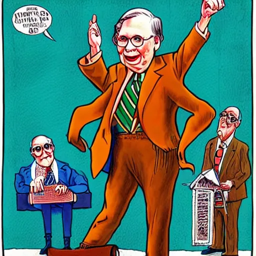 Image similar to The Artwork of R. Crumb and his Cheap Suit Mitch McConnell and Nancy Pelosi, pencil and colored marker artwork, trailer-trash lifestyle