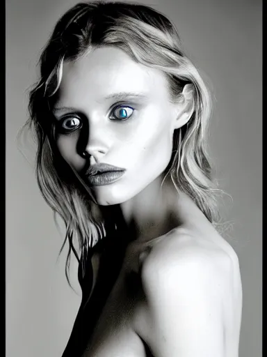 Prompt: portrait of abbey lee by unomoralez