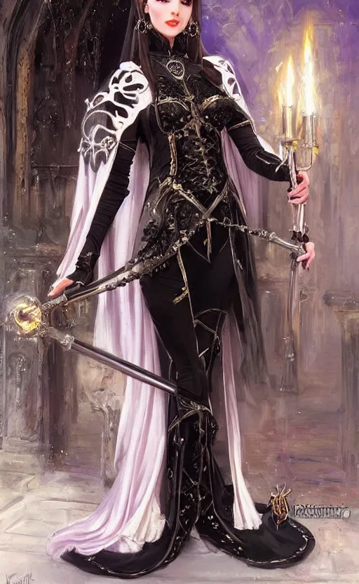 Image similar to Alchemy Imperial Princess knight gothic girl. By Konstantin Razumov, highly detailded