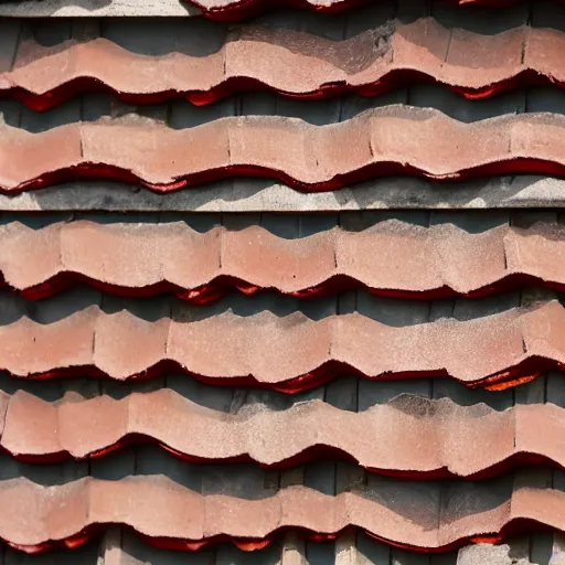 Image similar to a close - up photo of a farmhouse with walls and roof made of bacon, bokeh