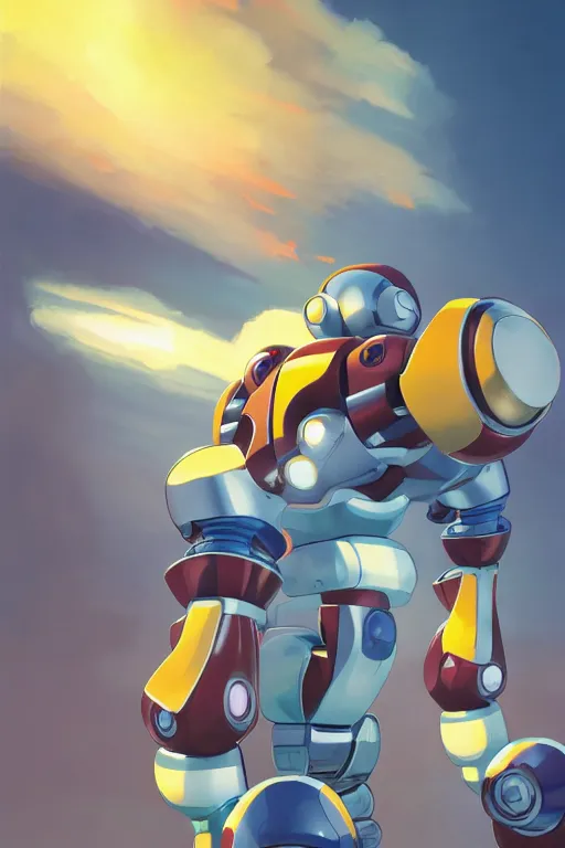 Image similar to metabots medabots medarotto medarot robot minimalist comics, behance hd by jesper ejsing, by rhads, makoto shinkai and lois van baarle, ilya kuvshinov, rossdraws global illumination ray tracing hdr radiating a glowing aura