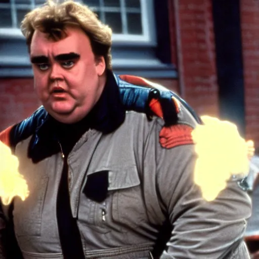Prompt: john candy in ghostbusters