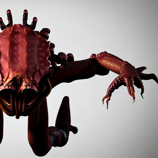 Image similar to a headcrab from Half-Life 2 on the head of a dragon, 3D octane render as coherent as Dall-E 2