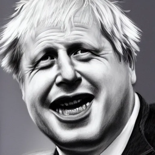 Prompt: Boris Johnson Pencil drawing, high qaulity, lots of detail