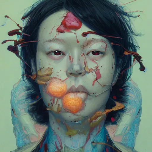 Image similar to prompt : doomer portrait soft light painted by james jean and katsuhiro otomo and erik jones, inspired by akira anime, smooth face feature, intricate oil painting, high detail illustration, sharp high detail, manga and anime 1 9 9 9