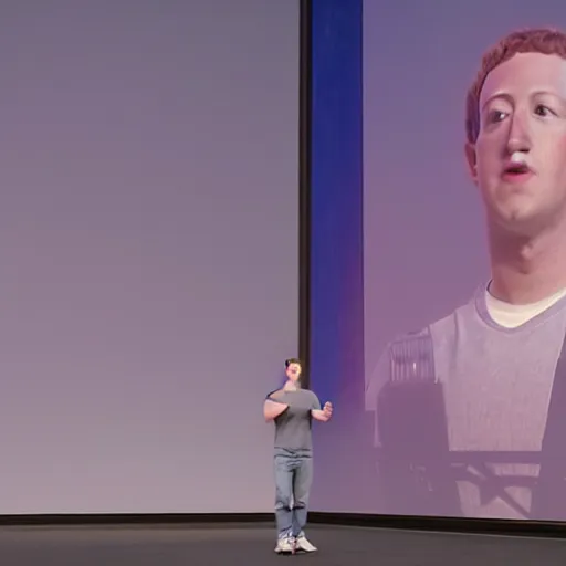 Prompt: Mark Zuckerberg revealing his very detailed and complex cybernetic enhancements, raytracing, very detailed, 4k, cinematic lighting,