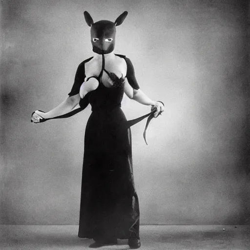 Image similar to elegant woman dressed up as Mortal Kombat pikachu art photo by Frantisek Drtikol