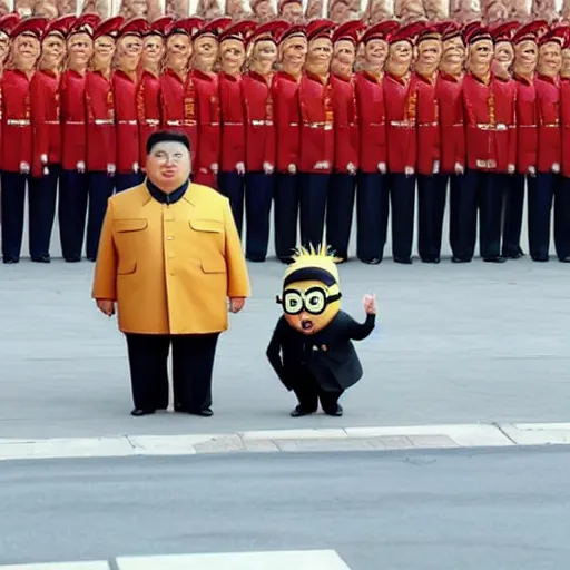 Prompt: Jong Un as a Minion Minion