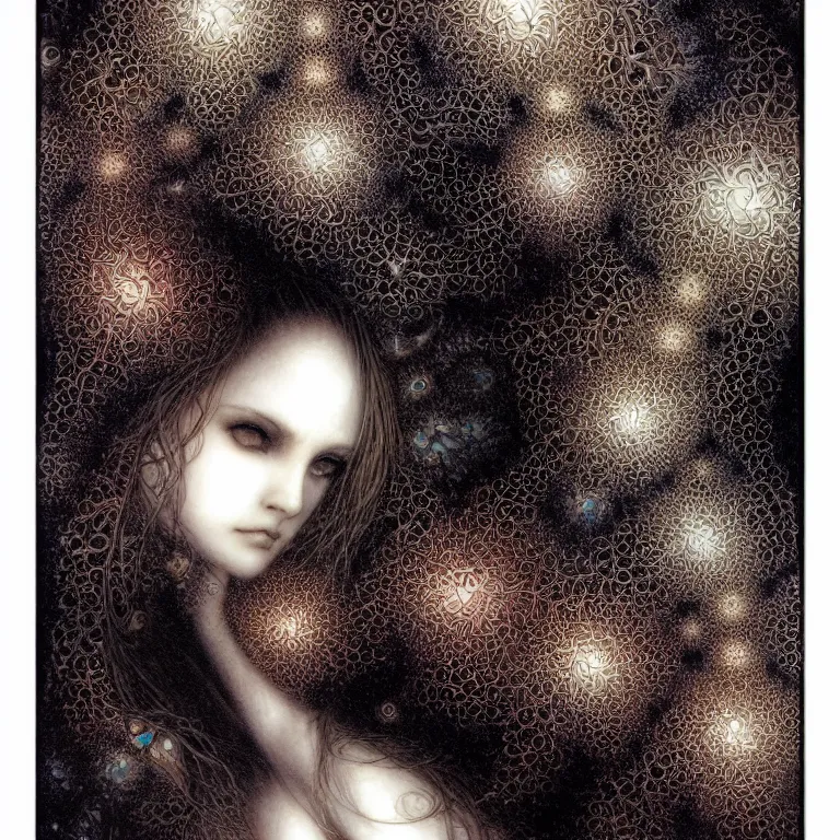 Image similar to fractal, mandelbrot set by luis royo