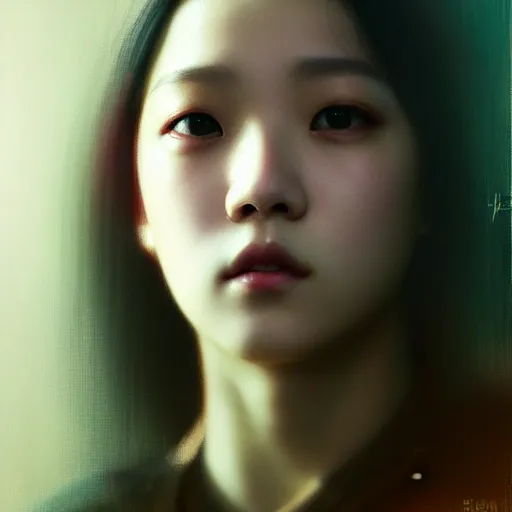 Image similar to jisoo of blackpink, hyperrealistic portrait, bladerunner street, art of elysium by jeremy mann and alphonse mucha, fantasy art, photo realistic, dynamic lighting, artstation, poster, volumetric lighting, very detailed face, 8 k, award winning