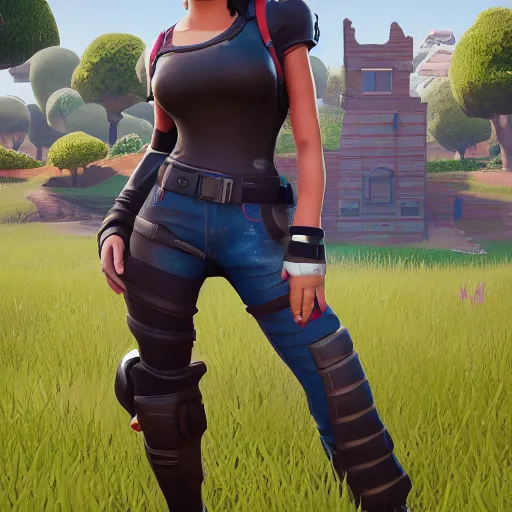 Prompt: a detailed portrait of nancy ajram in fortnite, unreal engine 5 rendered, incredibly highly detailed and realistic, 8 k, sharp focus, studio quality