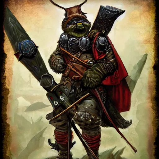 Image similar to pepe in War Hammer Epic fantasy art, cinematic asterpiece