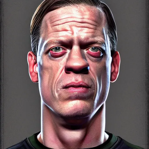 Prompt: the lovechild of john cena and steve buscemi from new jersey, realistic, hyperrealistic, 8 k resolution, hd quality, very detailed, highly detailed, intricate details, real life, real world, trending on artstation, really realistic, very realistic, headshot, head in frame