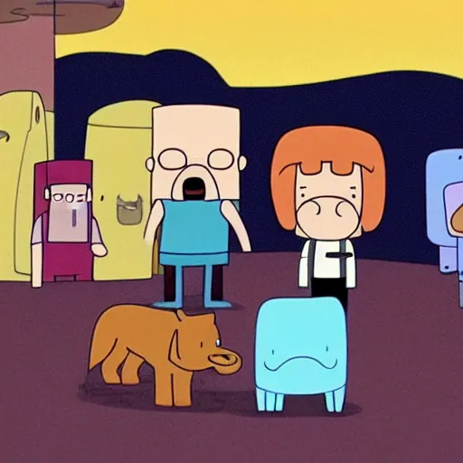 Image similar to Walter White in an episode of Adventure Time