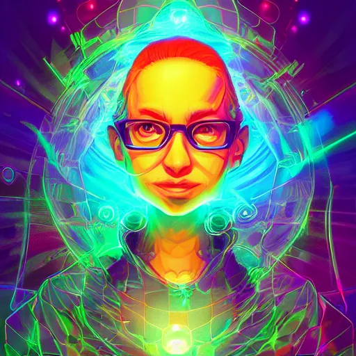 Image similar to skill magic geek inside matrix deepdream radiating a glowing aura stuff loot legends stylized digital illustration video game icon artstation lois van baarle, ilya kuvshinov, rossdraws,