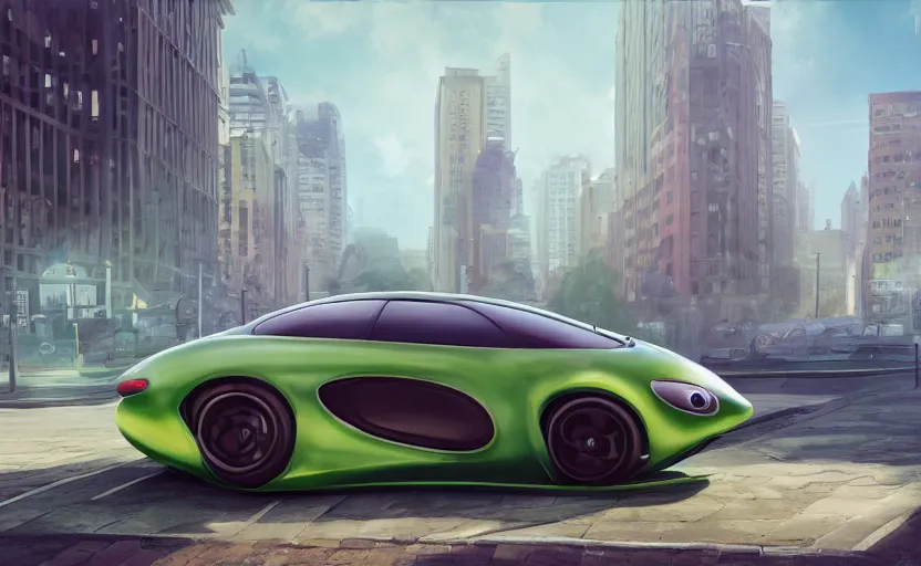 Prompt: a avocado car, hyperrealistic, concept art, octane render, unreal engine 5, trending on artstation, high quality, highly detailed, 8 k hdr, product photo, centered, ny background, soft lighting, path traced, low contrast, high coherence, symmetrical