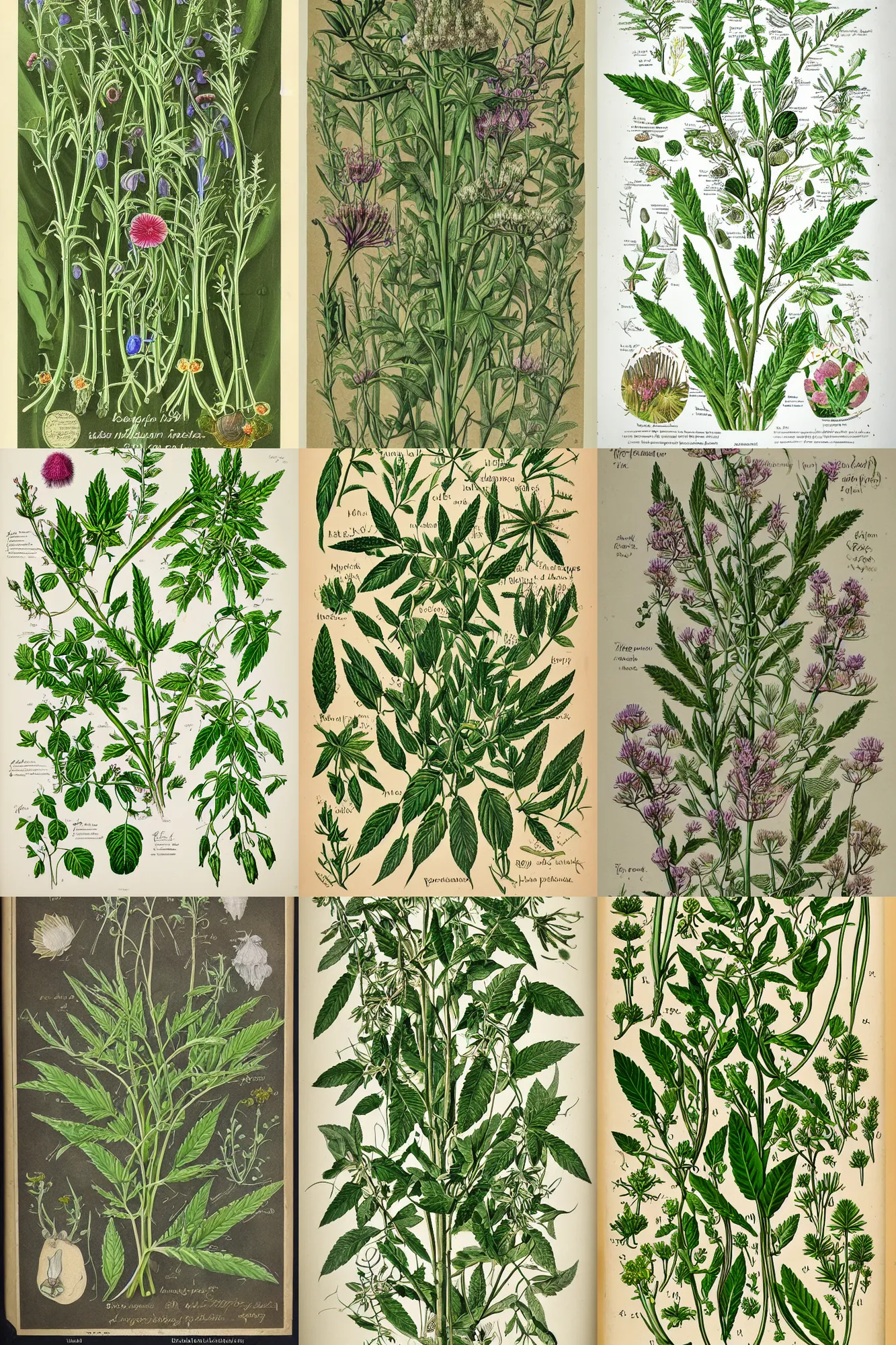 Prompt: magical and medicinal plants from venus, illustrated from nature. highly detailed botanical field sketches