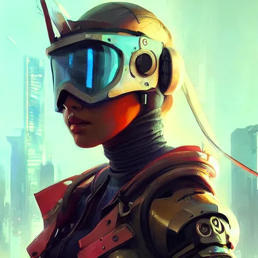 Prompt: movie still of stylized ninja - cyberpunk girl, wearing techwear and armor, complementary colors, beautiful realistic face, highly detailed, artstation, concept art, smooth, sharp focus, illustration, art by artgerm, by greg rutkowski, by jeremy mann, by francoise nielly, oil painting