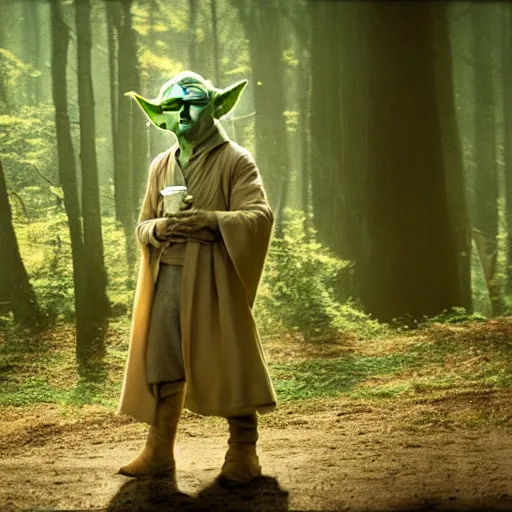Prompt: Ryan Gosling as Yoda, cinematic photography