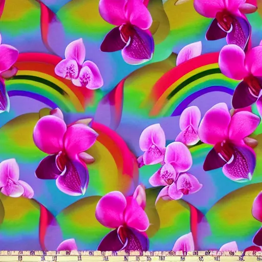 Image similar to wexretro aferrons rainbow rainbow implications orchids