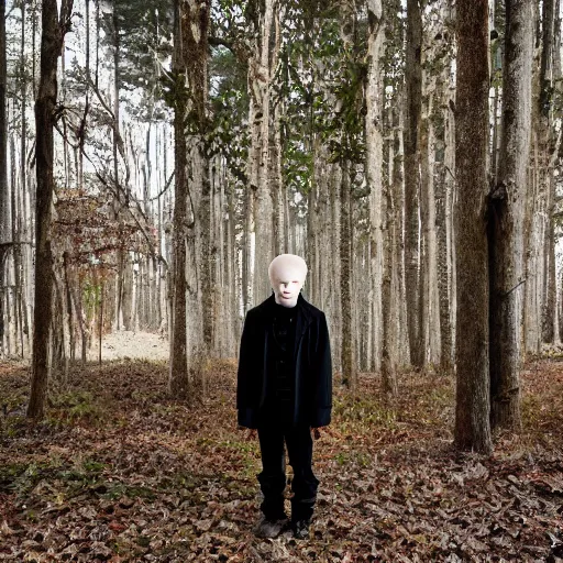 Image similar to color portrait of an albino male by emmanuel lubezki