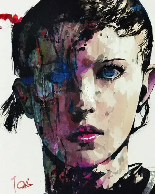 Image similar to millie bobby brown by yoji shinkawa