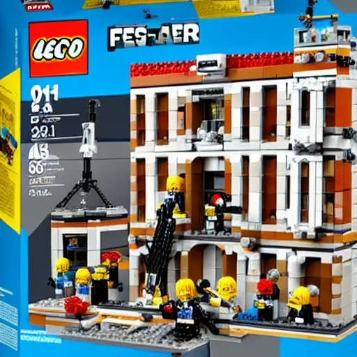 Image similar to Mar-a-Lego FBI raid Lego set