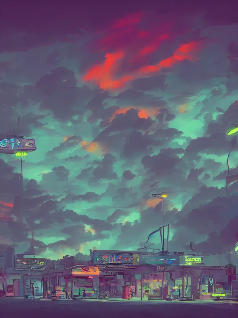 Prompt: neon gas glow in the dark clouds by disney concept artists, blunt borders, rule of thirds