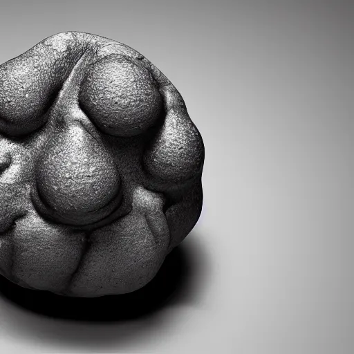 Image similar to a realistic depiction of a kidney stone outside the body, studio lighting, medical photography, realistic, hyper realism, octane