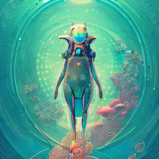 Image similar to a beautiful hyperdetailed character design 4 k wallpaper illustration of a cute dolphin, victo ngai cyberpunk style, from china, style of studio ghibli, makoto shinkai, raphael lacoste, louis comfort tiffany, artgerm, james jean, ross tran, chinese style