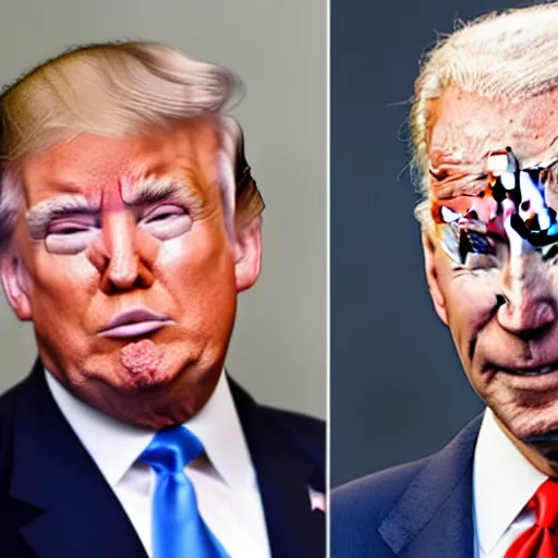 Image similar to donald trump sleeping with joe biden