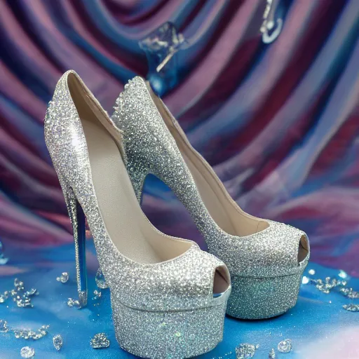 Image similar to a cyport cinderella with her crystal high heel - h 4 2 0