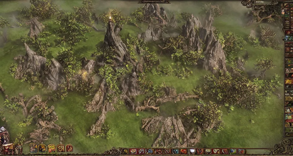 Image similar to Enchanted and magic forest, from Lineage 2