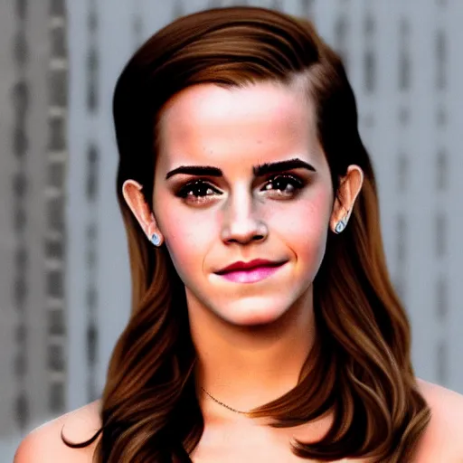 Image similar to emma watson mixed with kim kardashian