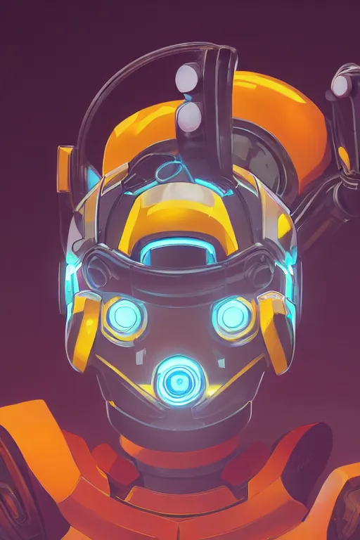 Image similar to metabots medabots medarotto medarot robot minimalist comics helmet mask neon cybereye, behance hd by jesper ejsing, by rhads, makoto shinkai and lois van baarle, ilya kuvshinov, rossdraws global illumination ray tracing hdr radiating a glowing aura