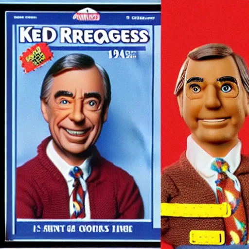 Image similar to “mr rogers as a 1980s Kenner action figure”