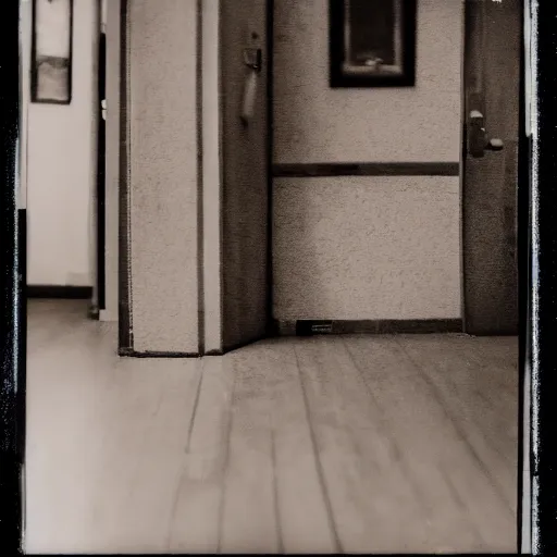 Prompt: Liminal spaces, interiors, polaroid photograph