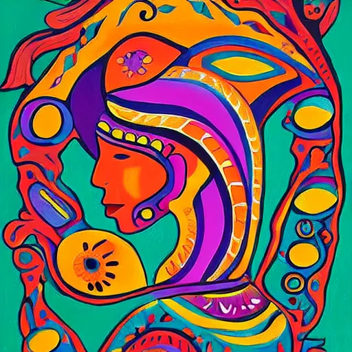 Prompt: a painting beautiful decorated window, art print, a ultrafine detailed painting by wix, mexican folklore, behance contest winner, native art, trend in behance hd, 2 d game art, detailed painting