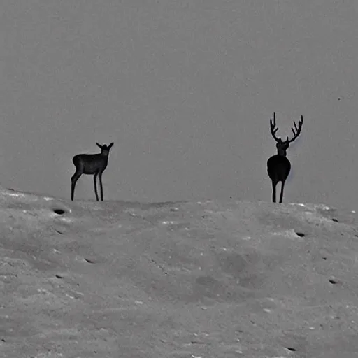 Image similar to deer on the moon