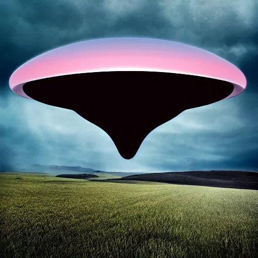 Image similar to huge mysterious ufo ignoring the laws of physics over a natural scene. detailed otherwordly material. entries in the 2 0 2 0 sony world photography awards.