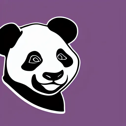 Image similar to in the style of max prentis and deathburger and laurie greasley a vector sticker logo of a panda, highly detailed, colourful, 8k wallpaper