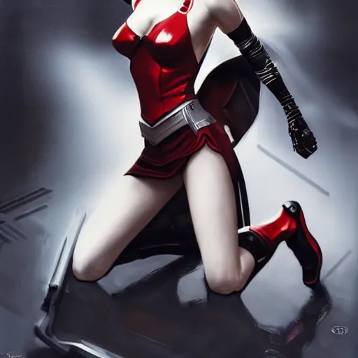 Image similar to A combination of Ada Wong's and Grace Kelly's and Ashley Greene's appearances with blonde hair wearing Anthem armor, high tech, action shot, angular, full body portrait, futuristic, dramatic, fantasy, intricate, elegant, highly detailed, artstation, matte, sharp focus, 8K, art by Donato Giancola and James Gurney